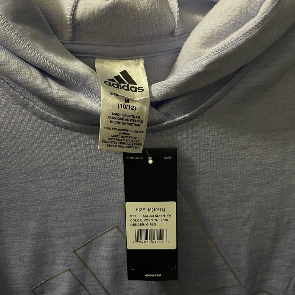 ADIDAS *NEW* girls hoodie